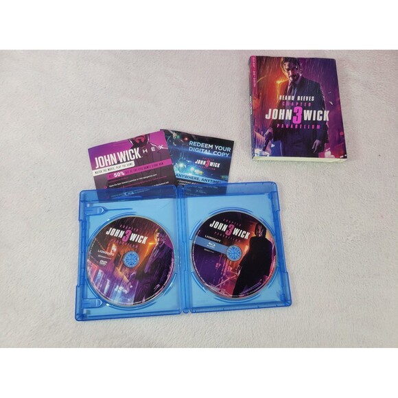 JOHN WICK Chapter 3 Parabellum DVD 2019 Action Crime DVD Movie w/ KEANU REEVES - Picture 3 of 5